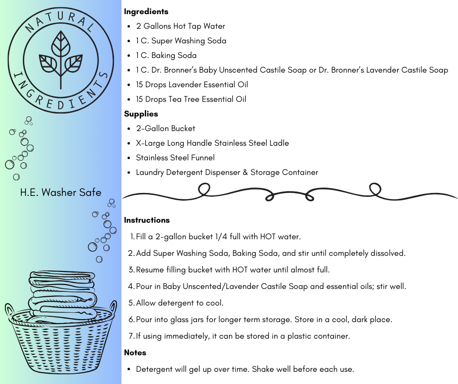 DIY Natural Laundry Detergent