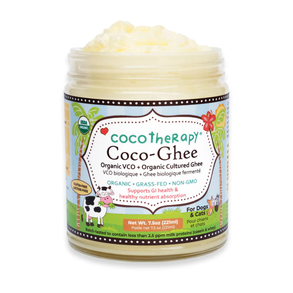 Coco-Ghee™ is a blend of organic VCO and organic cultured ghee from grass-fed cows. Product is USDA organic and human-grade. The healthy fats in both oils enhance the absorption of fat-soluble vitamins and other nutrients as well as offer anti-inflammatory and antioxidant benefits to support a healthy immune system.