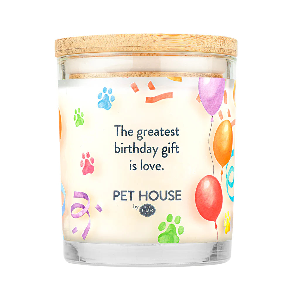 Pet House candles are hand-poured, and made from 100% natural, dye-free soy wax.