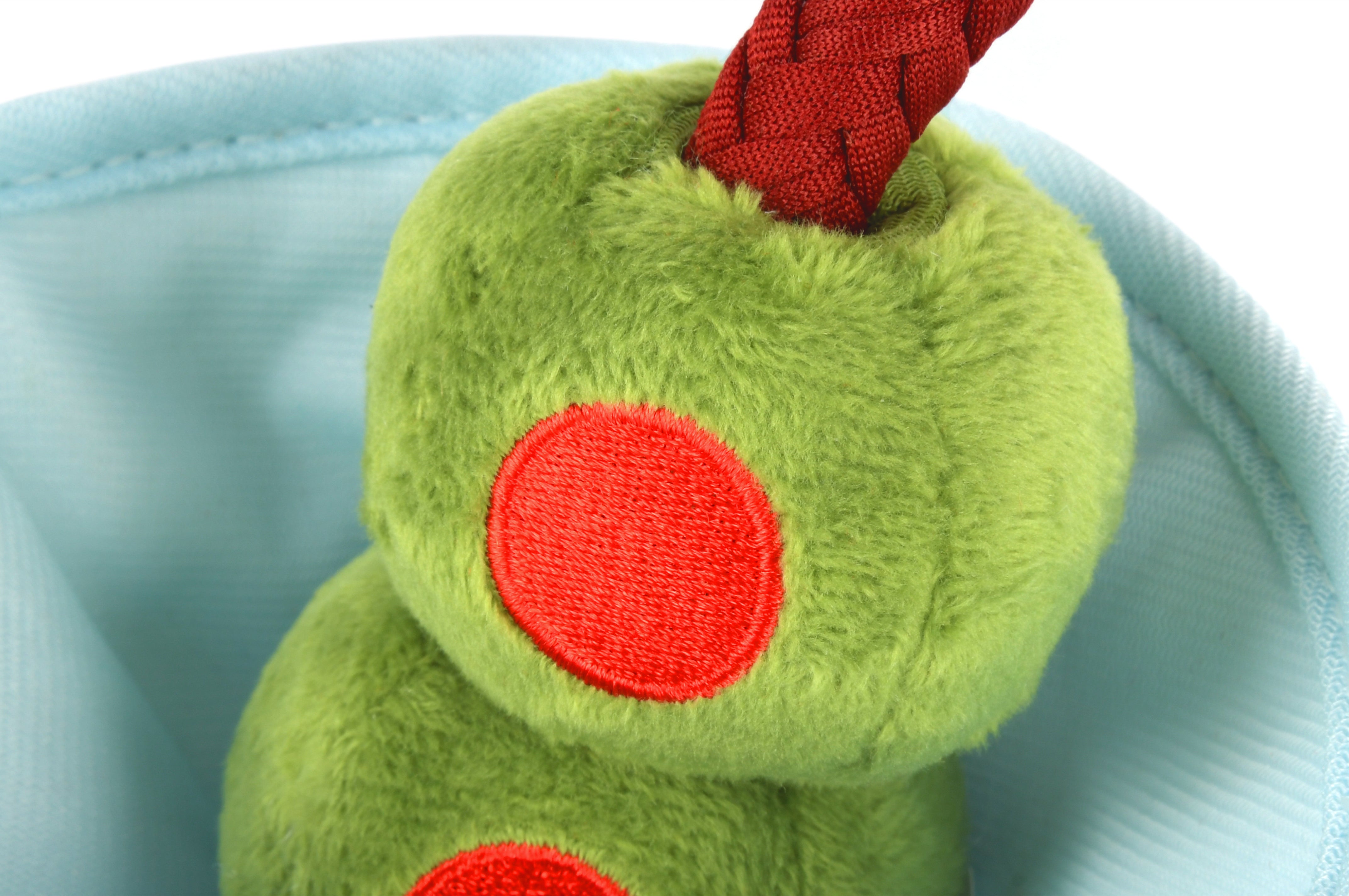 P.L.A.Y. plush dog toys are certified non-toxic, made with durable double-layered fabrics that feature reinforced stitching for extra durability, and are filled with PlanetFill® filler made from 100% post-consumer certified-safe recycled plastic bottles.