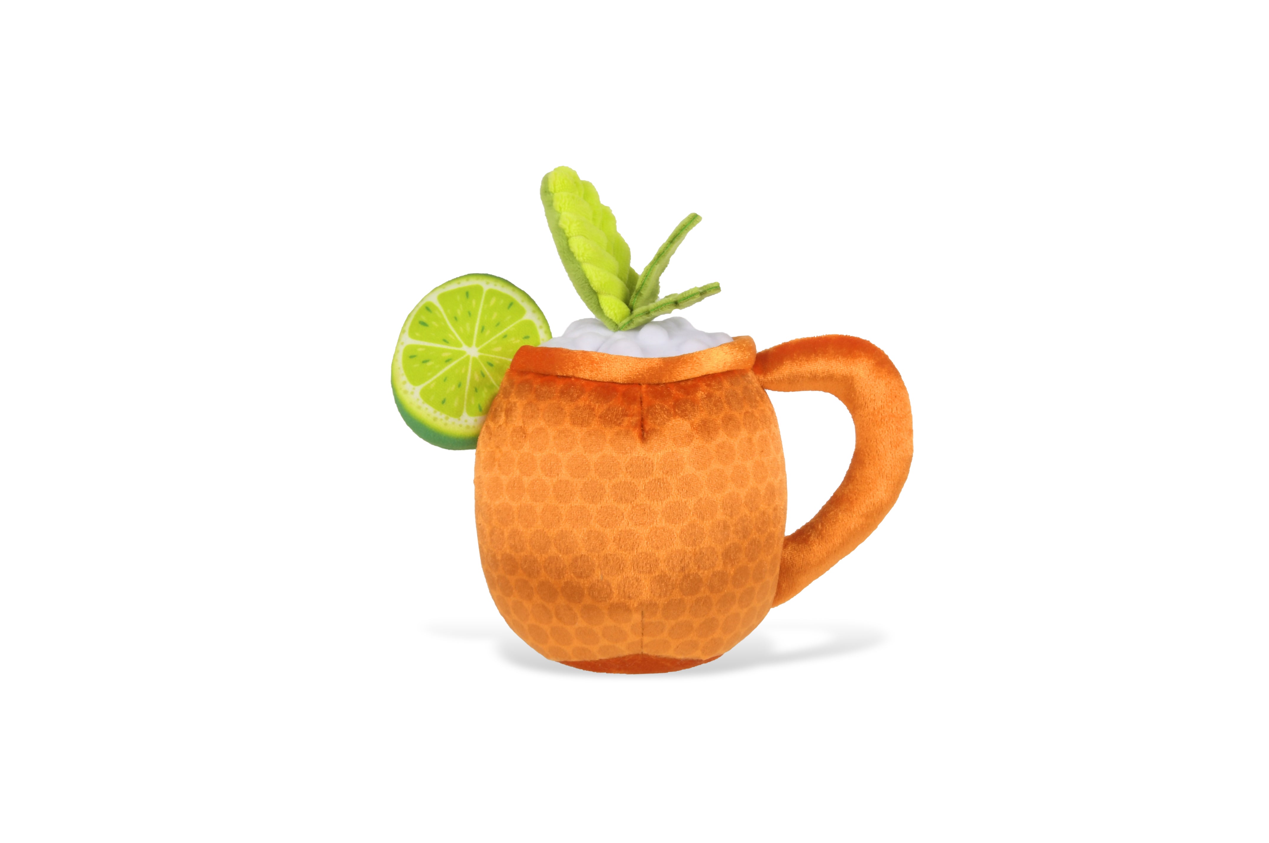 P.L.A.Y. plush dog toys are certified non-toxic, made with durable double-layered fabrics that feature reinforced stitching for extra durability, and are filled with PlanetFill® filler made from 100% post-consumer certified-safe recycled plastic bottles.