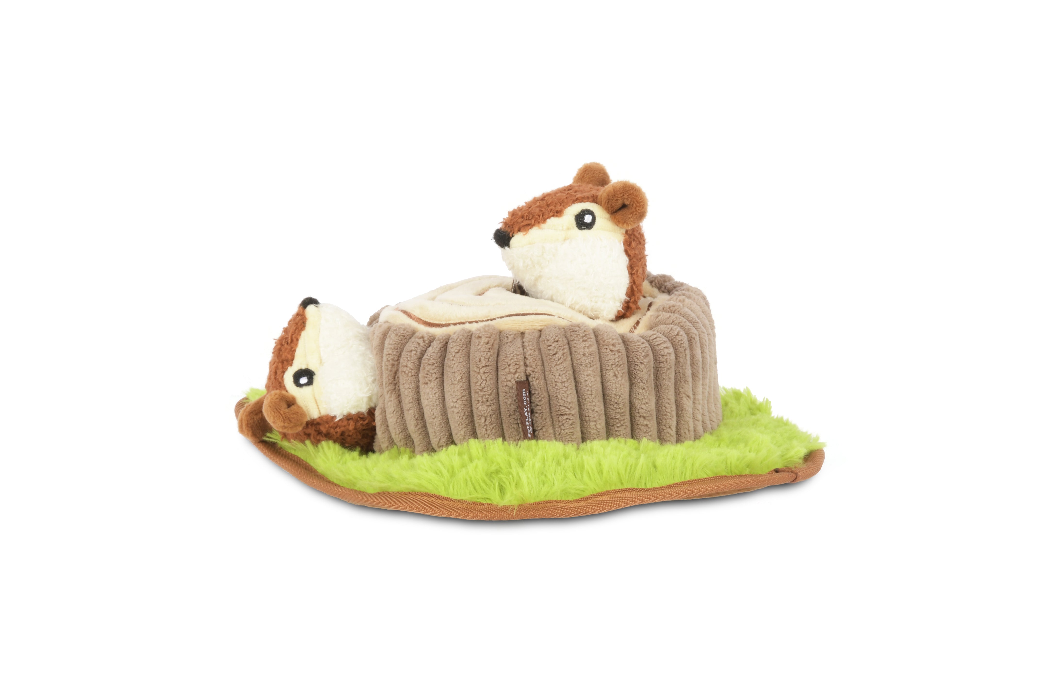 P.L.A.Y. plush dog toys are certified non-toxic, made with durable double-layered fabrics that feature reinforced stitching for extra durability, and are filled with PlanetFill® filler made from 100% post-consumer certified-safe recycled plastic bottles.