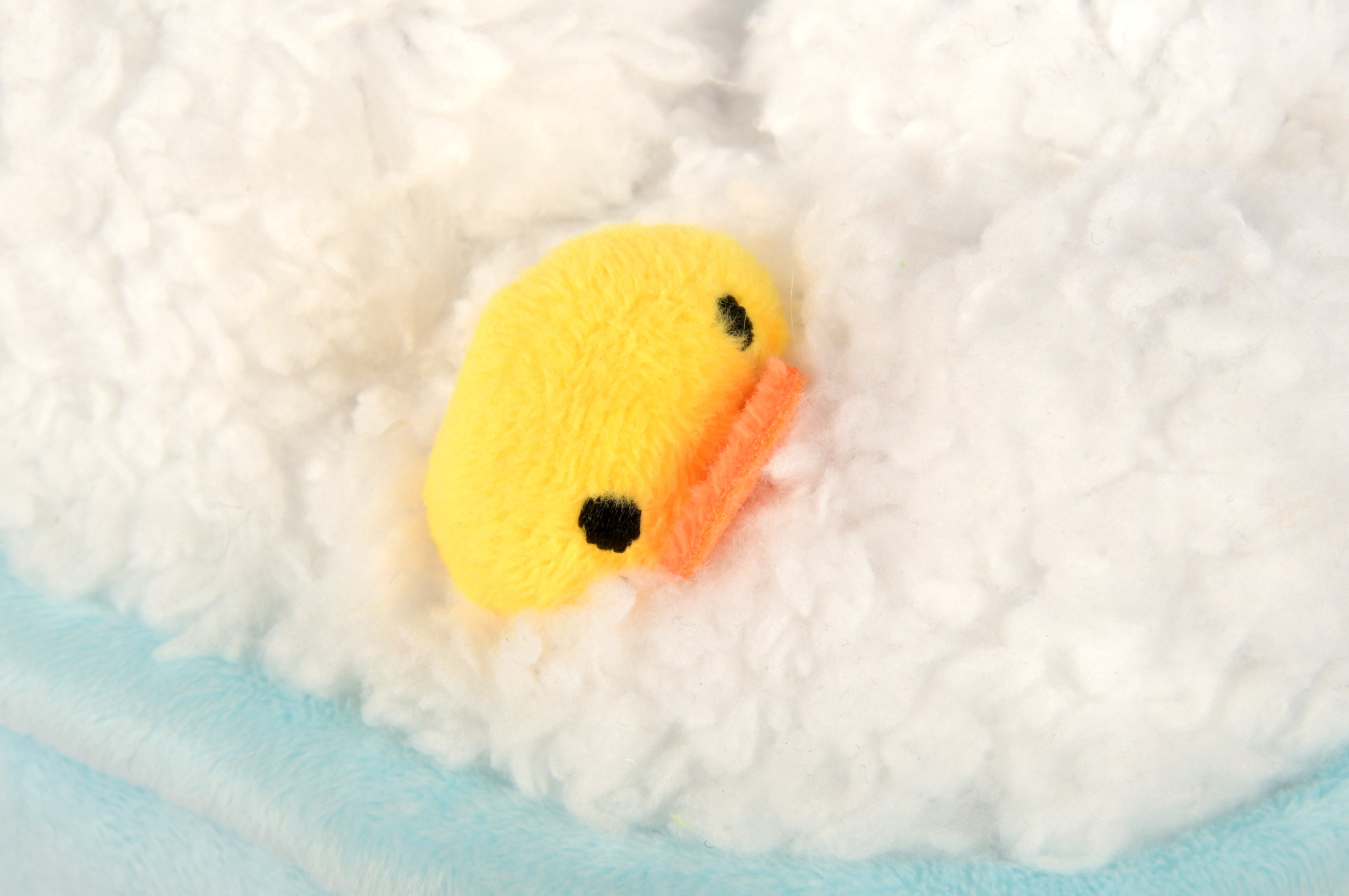 P.L.A.Y. plush dog toys are certified non-toxic, made with durable double-layered fabrics that feature reinforced stitching for extra durability, and are filled with PlanetFill® filler made from 100% post-consumer certified-safe recycled plastic bottles.