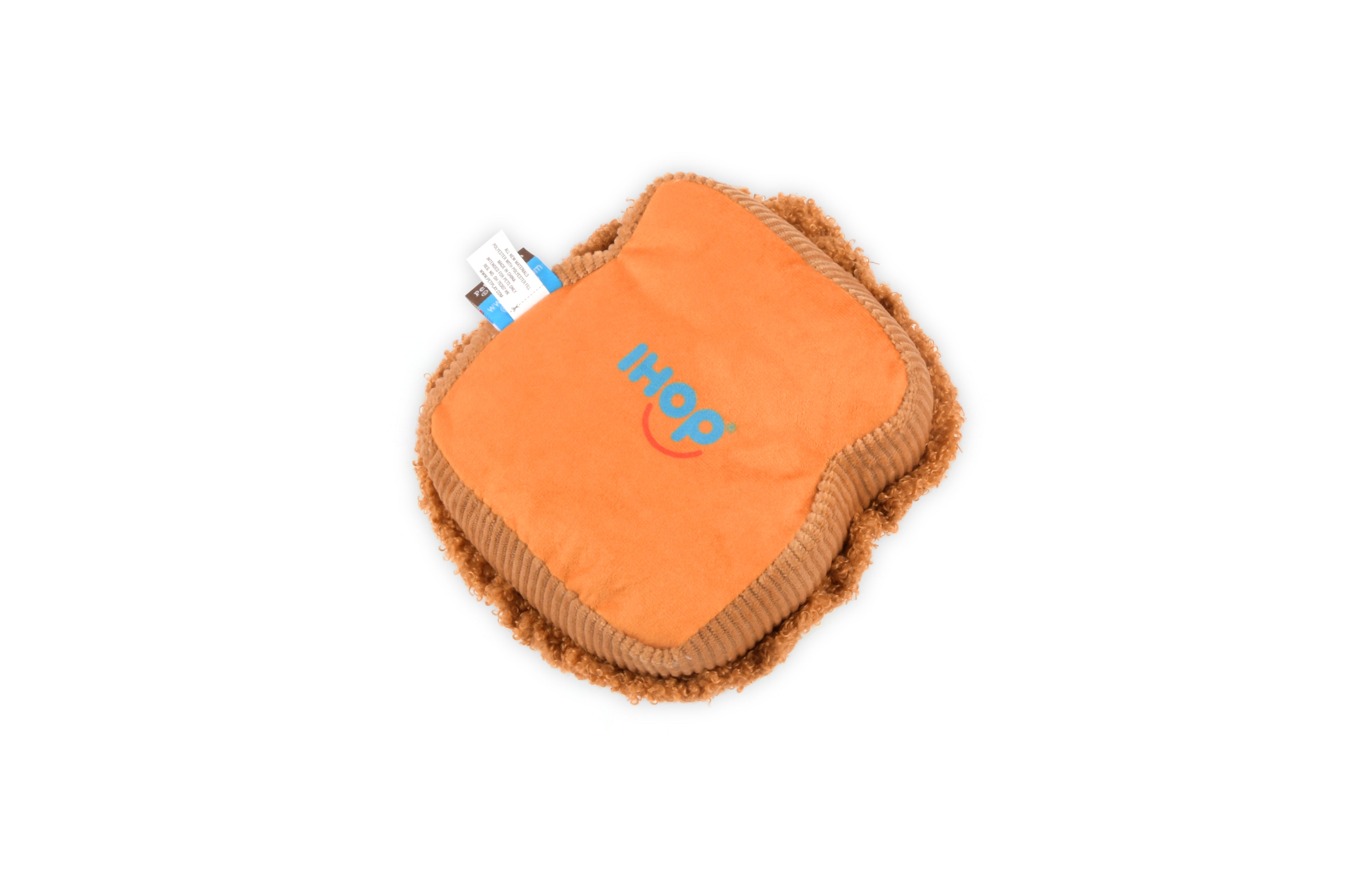 P.L.A.Y. plush dog toys are certified non-toxic, made with durable double-layered fabrics that feature reinforced stitching for extra durability, and are filled with PlanetFill® filler made from 100% post-consumer certified-safe recycled plastic bottles.