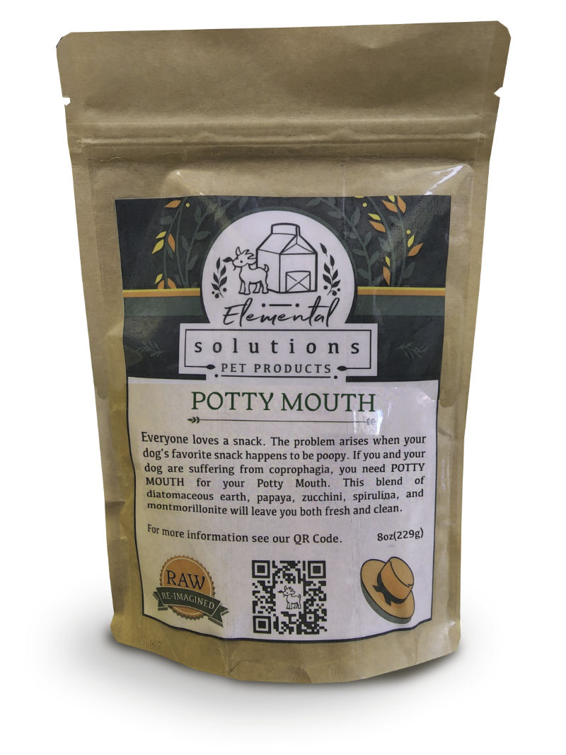 Coprophagia (poop eating) can occur for a variety of reasons. Potty Mouth was designed to discourage coprophagia and address the following causes: behavioral, digestive concerns, parasites, and nutritional absorption and deficiencies.