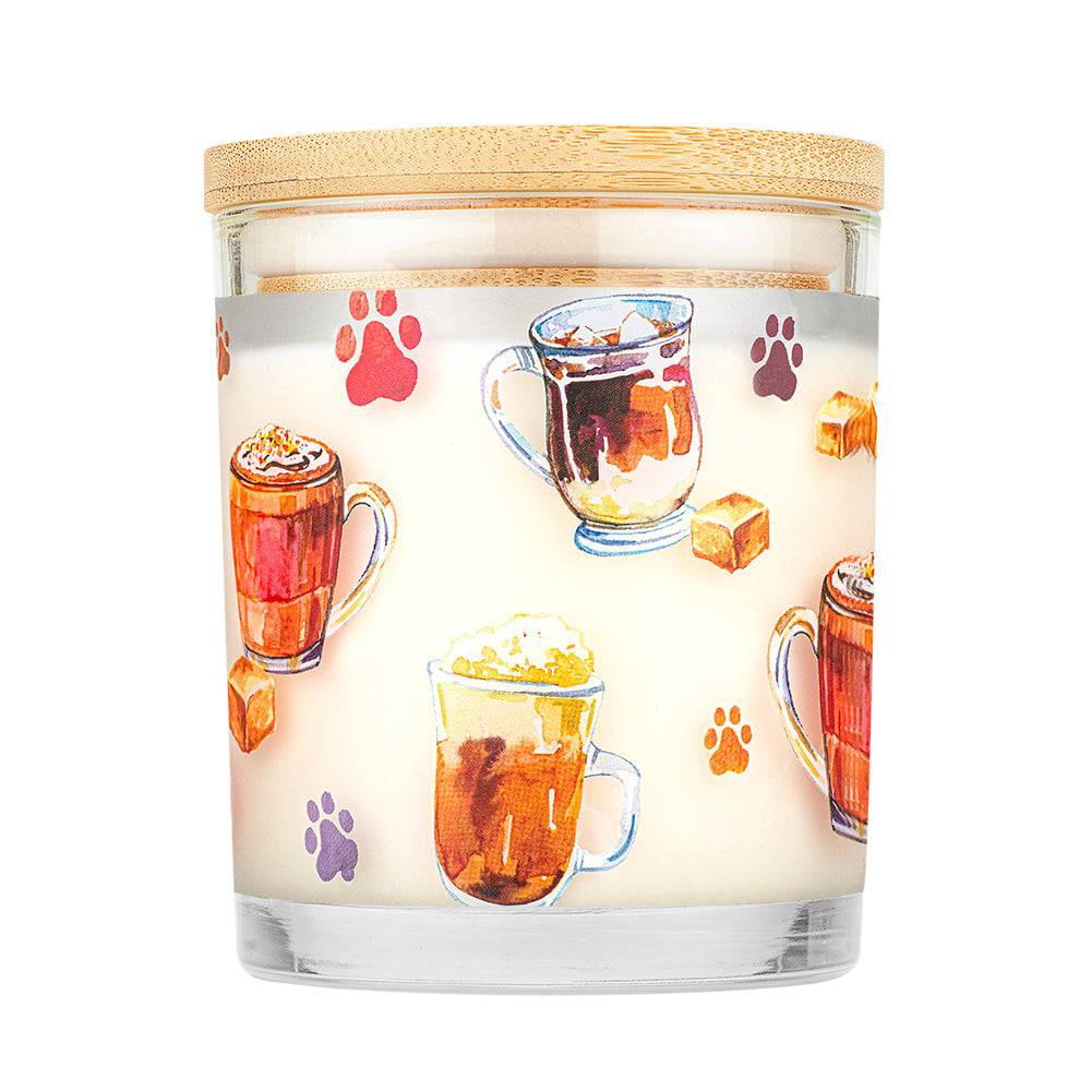 Pet House candles are hand-poured, and made from 100% natural, dye-free soy wax. Comes in a 9 oz. glass jar. Fragrance profile is a delicious blend of fluffy whipped cream and decadent caramel with hints of brown sugar and vanilla bean. 