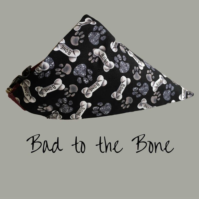 Adorable bandana that slides on to your dog's collar.