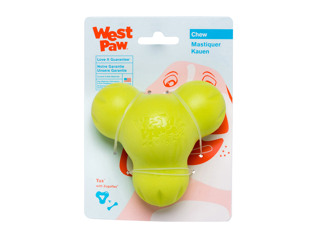 West Paw Tux Dog Toy - Aqua Blue - Small