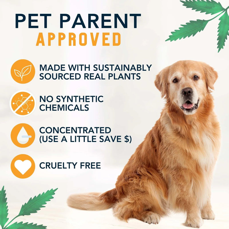 Provide relief of red, itchy, and inflamed skin and promote the production of collagen to reduce inflammation and repair damaged skin with this hypoallergenic and USDA Organic dog shampoo from 4-Legger.