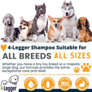 Provide relief of red, itchy, and inflamed skin and promote the production of collagen to reduce inflammation and repair damaged skin with this hypoallergenic and USDA Organic dog shampoo from 4-Legger.