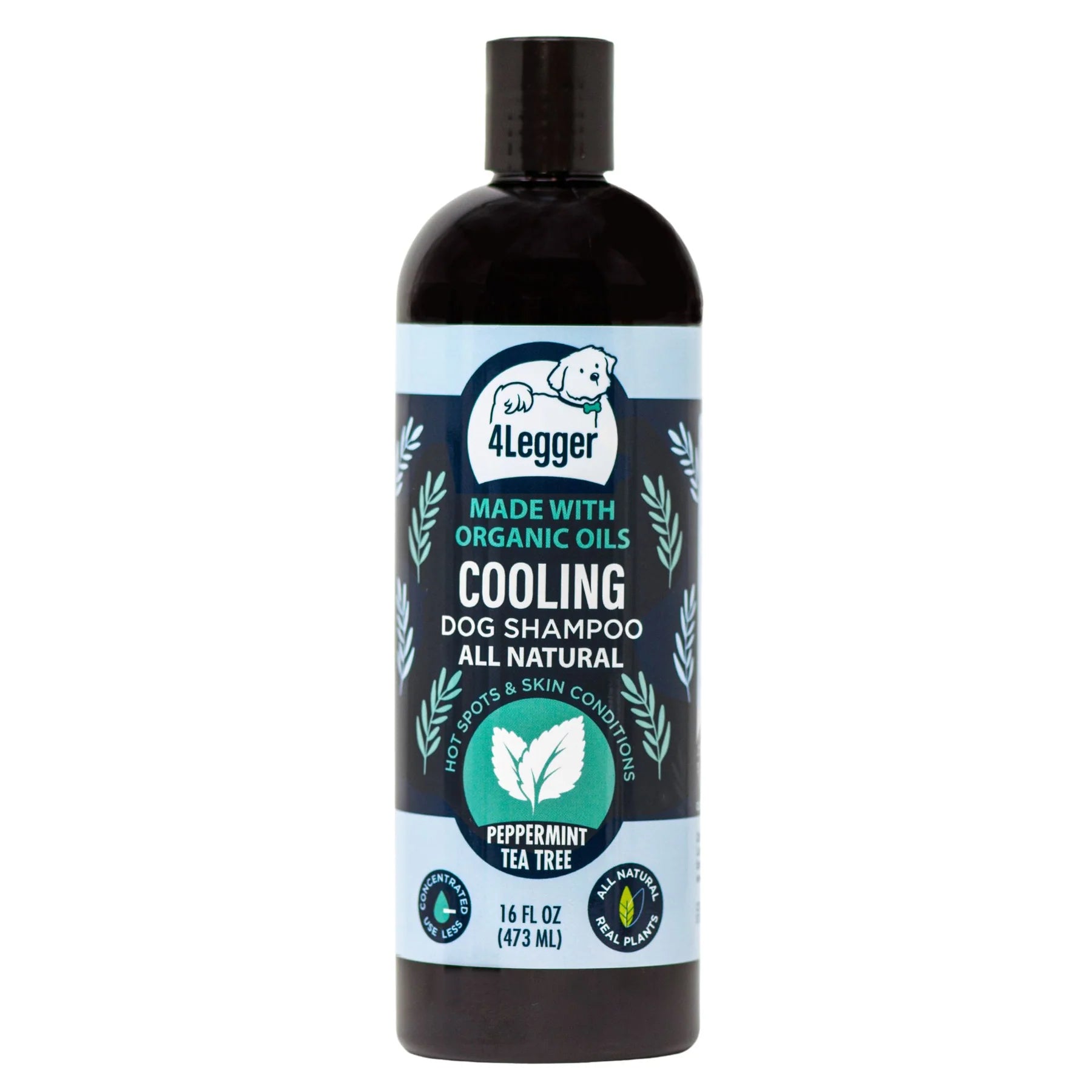 Provide relief of red, itchy, and inflamed skin with this hypoallergenic and USDA Organic dog shampoo from 4-Legger. Recommended by holistic veterinarians as a natural alternative to medicated anti-fungal shampoo.