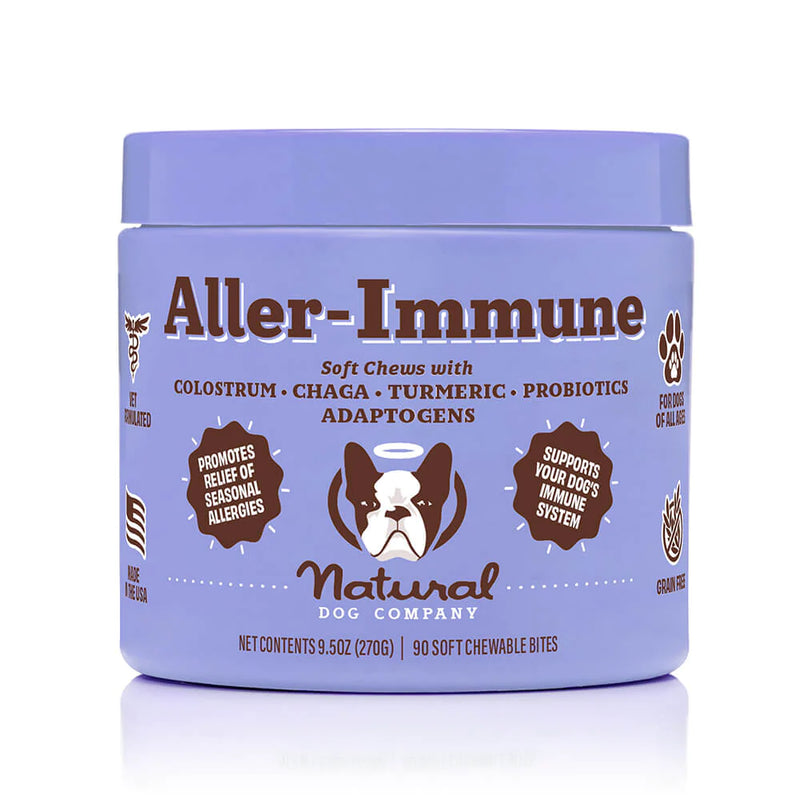 Formula targets the root cause of allergy reactions and may help alleviate symptoms caused by general and seasonal allergies. Combined with a unique blend of canine-specific probiotic strains to support gut health.