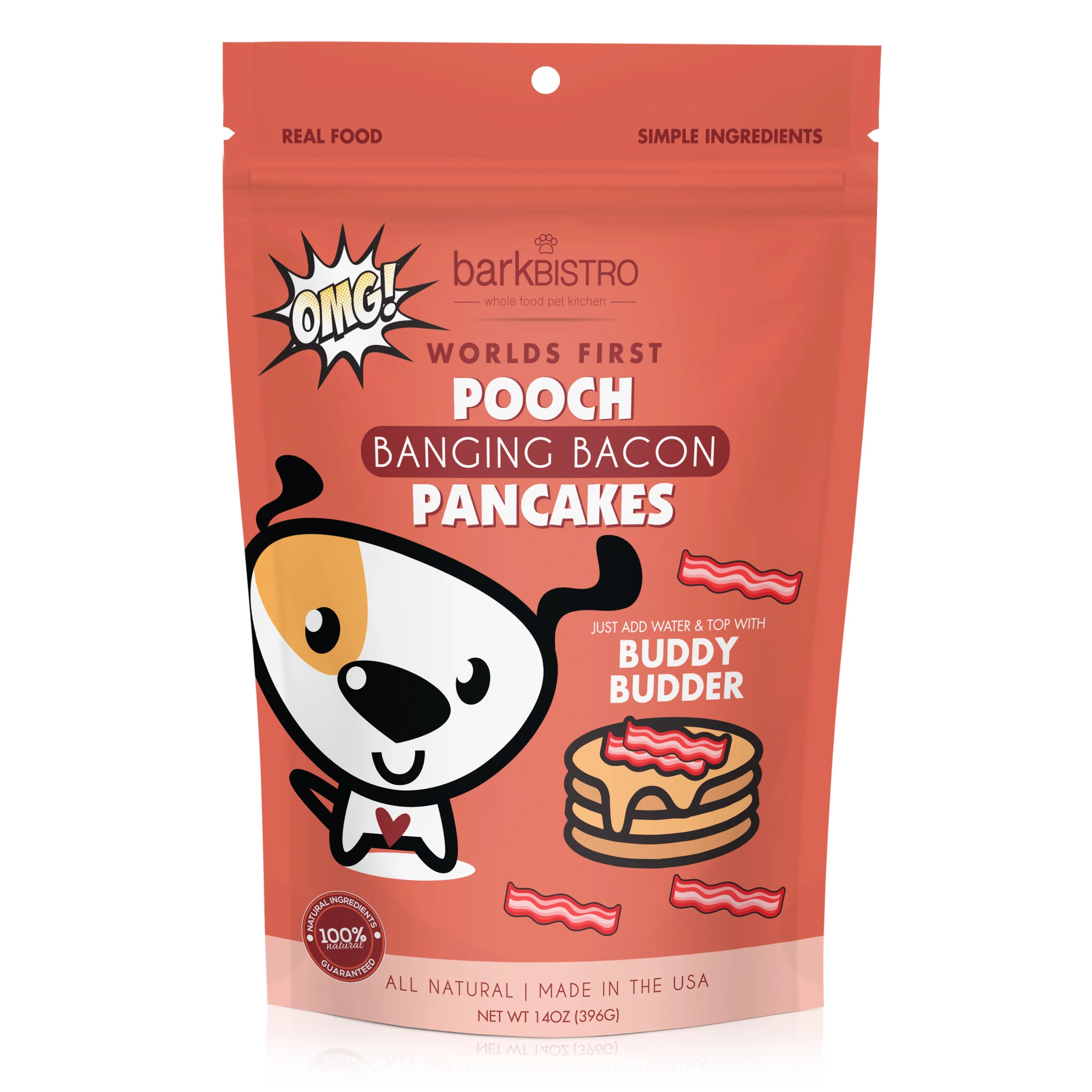 Pooch Pancakes are the perfect treat for birthdays, gotcha days, or any days! Dry pancake mix is 100% natural and made in the USA from high-quality, regionally sourced ingredients.