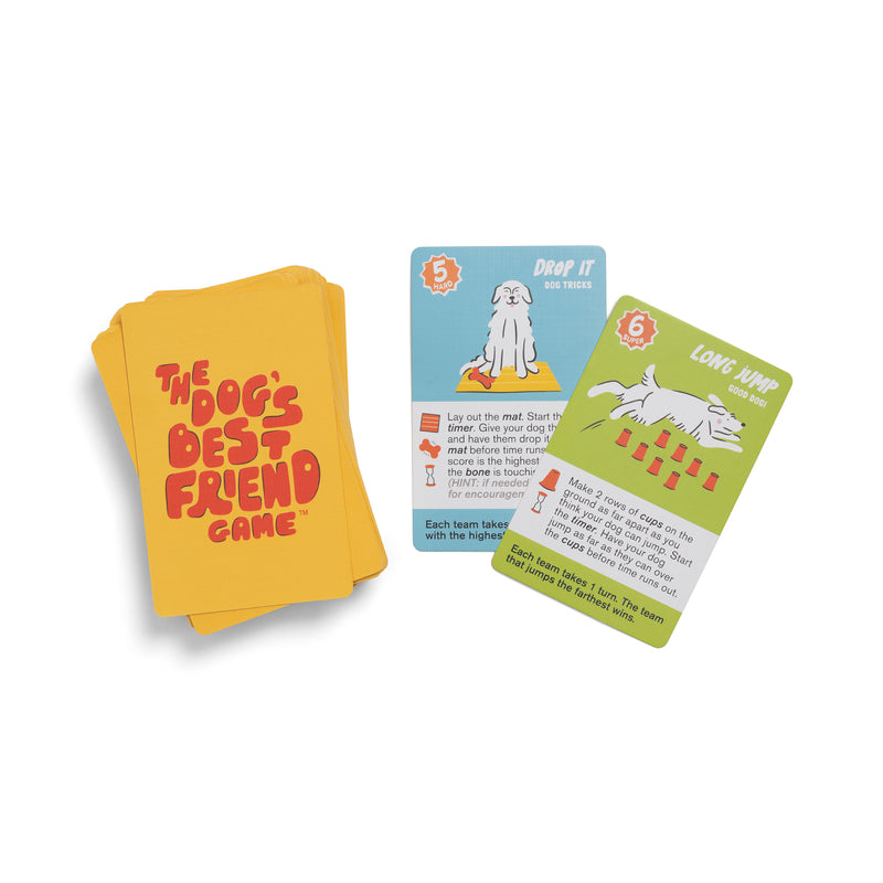 Someone has been missing from family game night, but not anymore! Now your dog gets to be the life of the party! Unleash the fun and sneak in some training with this simple, silly game where humans laugh, dogs win, and best friends matter most.