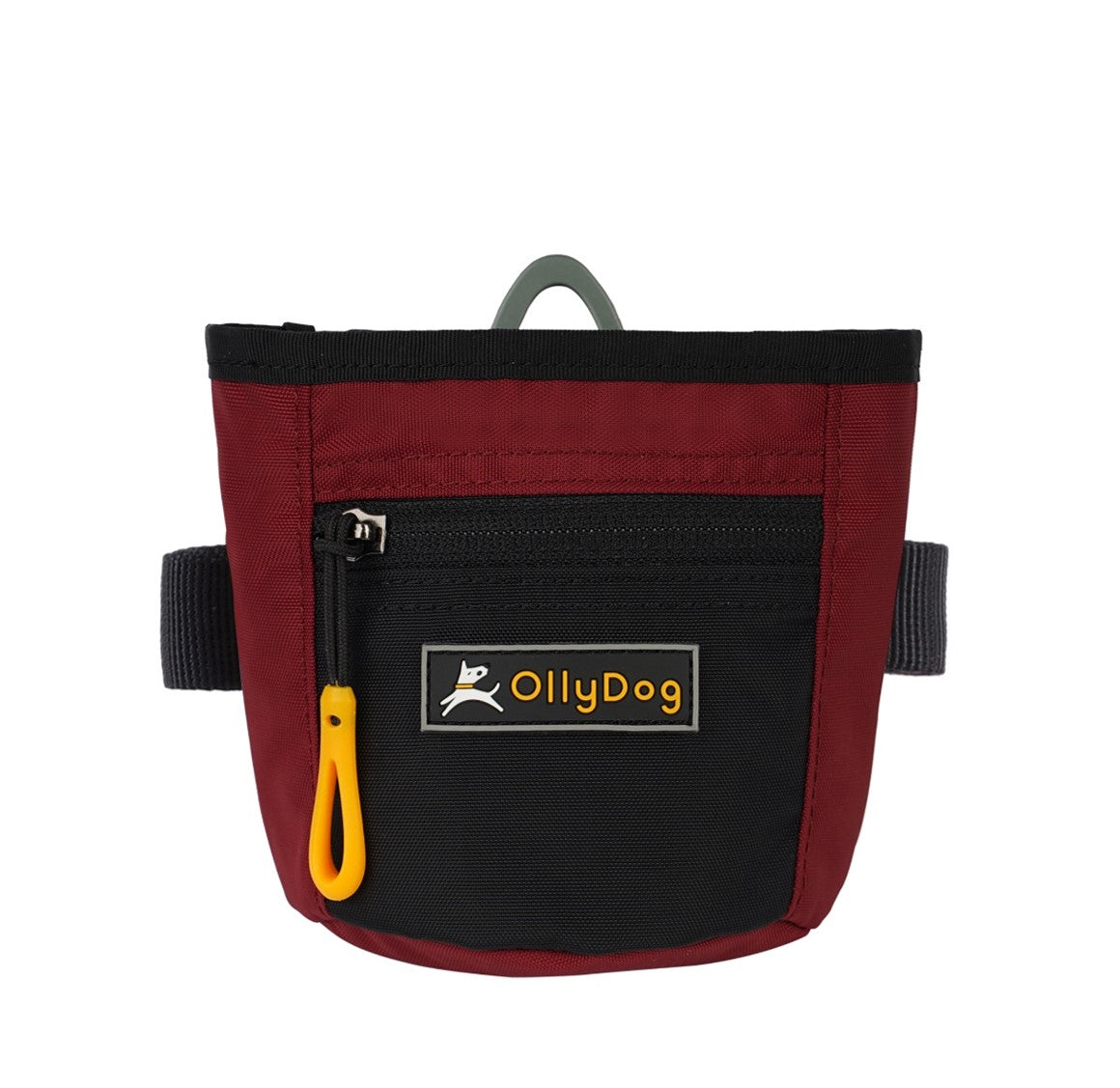 The Olly Dog Goodie Treat Bag can be worn around the waist, or clipped to a belt or pants pocket. The bag is water-resistant, and the magnetic closure allows quick and easy access to treats and to close the bag with ease. The front zipper pocket is the perfect size to hold car keys or a roll of waste bags!