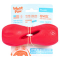 Qwizl is an award-winning toy designed to extend the life of expensive dog treats while keeping your dog busy. The side openings release scent while the continuous interior opening and flexible ridges allow treats to extend out while staying in place. The curved shape makes Qwizl easy for dogs to hold with their paws.