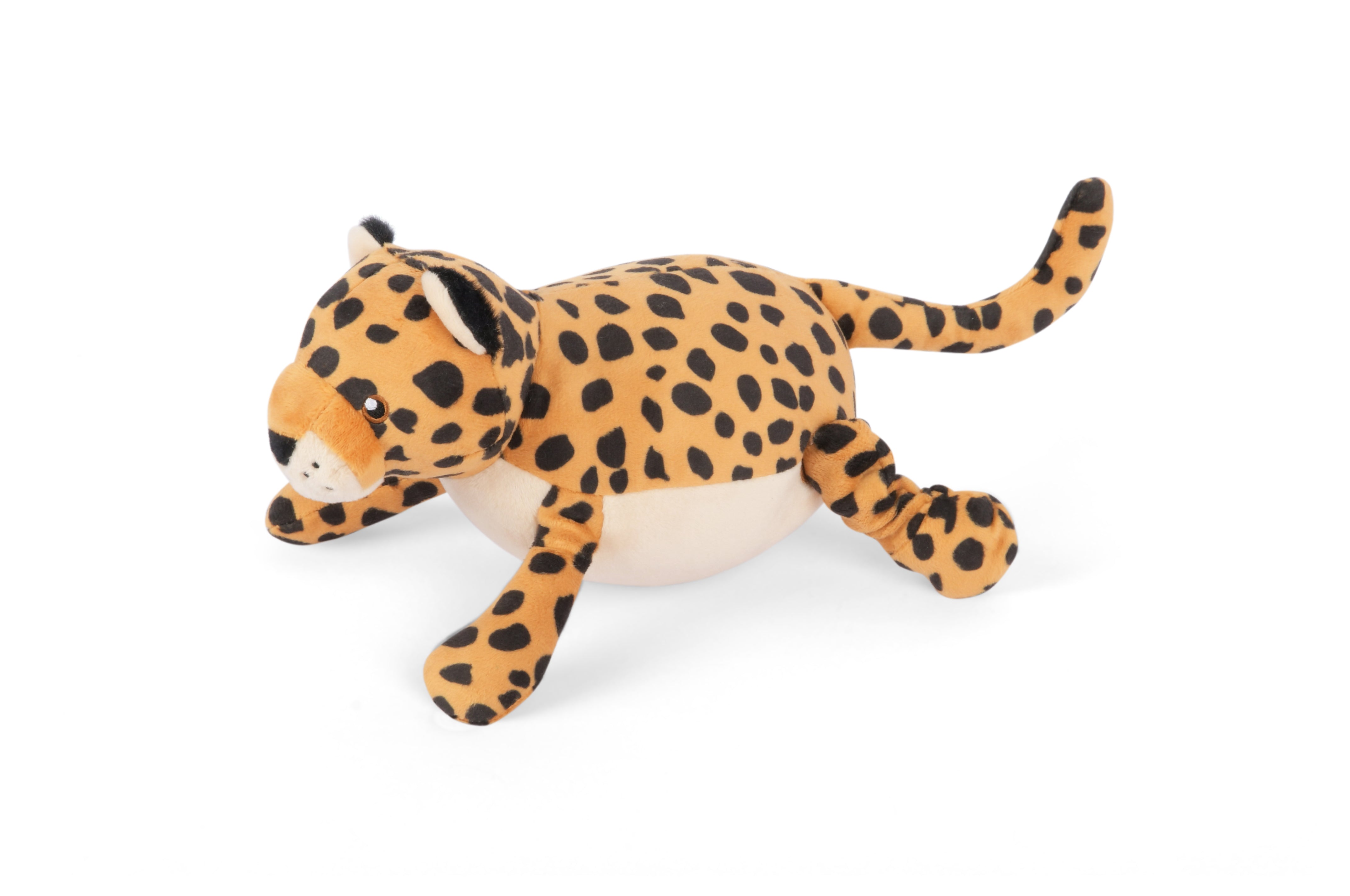 P.L.A.Y. plush dog toys are certified non-toxic, made with durable double-layered fabrics that feature reinforced stitching for extra durability, and are filled with PlanetFill® filler made from 100% post-consumer certified-safe recycled plastic bottles.