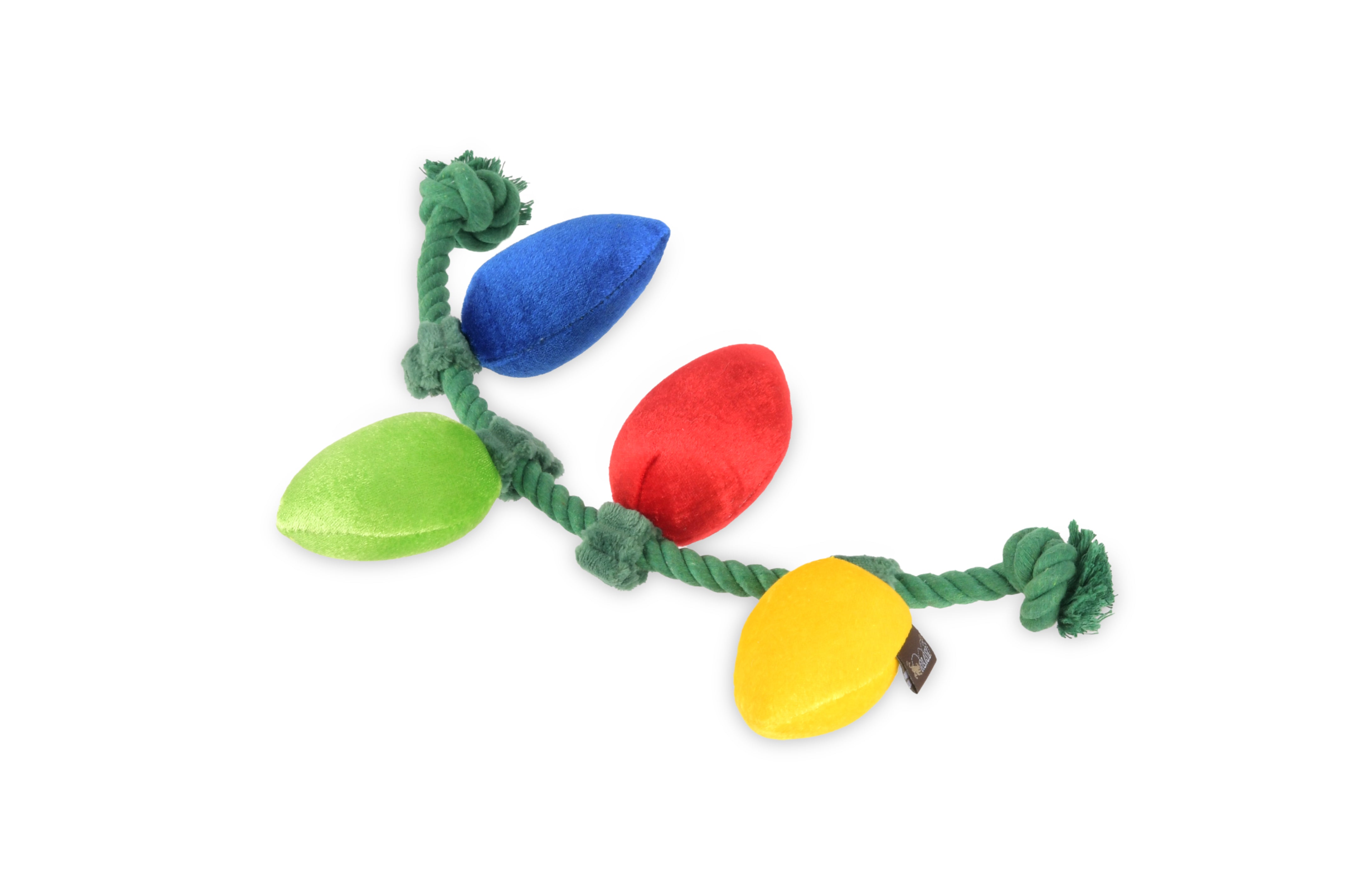 P.L.A.Y. plush dog toys are certified non-toxic, made with durable double-layered fabrics that feature reinforced stitching for extra durability, and are filled with PlanetFill® filler made from 100% post-consumer certified-safe recycled plastic bottles.