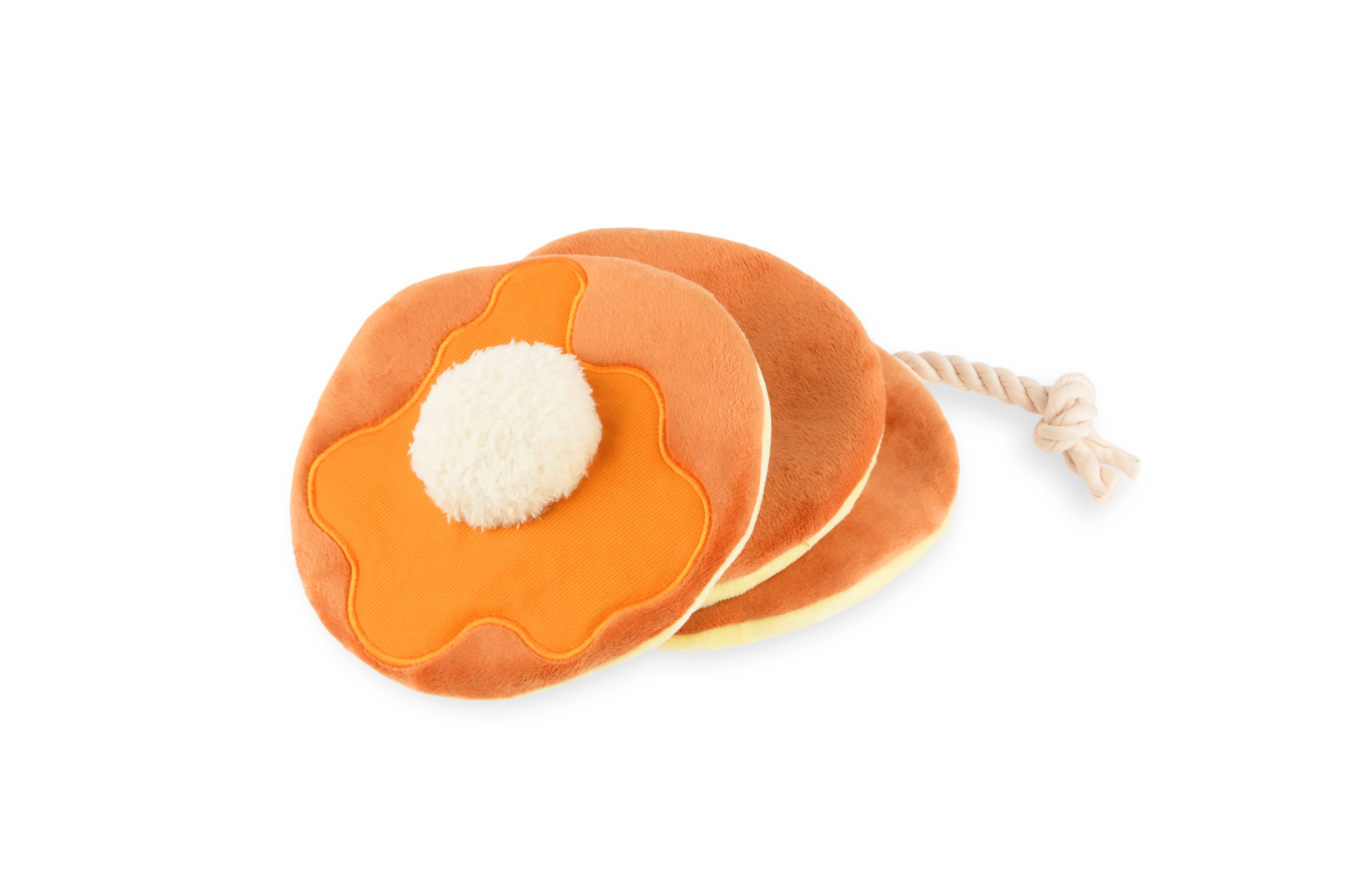 P.L.A.Y. plush dog toys are certified non-toxic, made with durable double-layered fabrics that feature reinforced stitching for extra durability, and are filled with PlanetFill® filler made from 100% post-consumer certified-safe recycled plastic bottles.