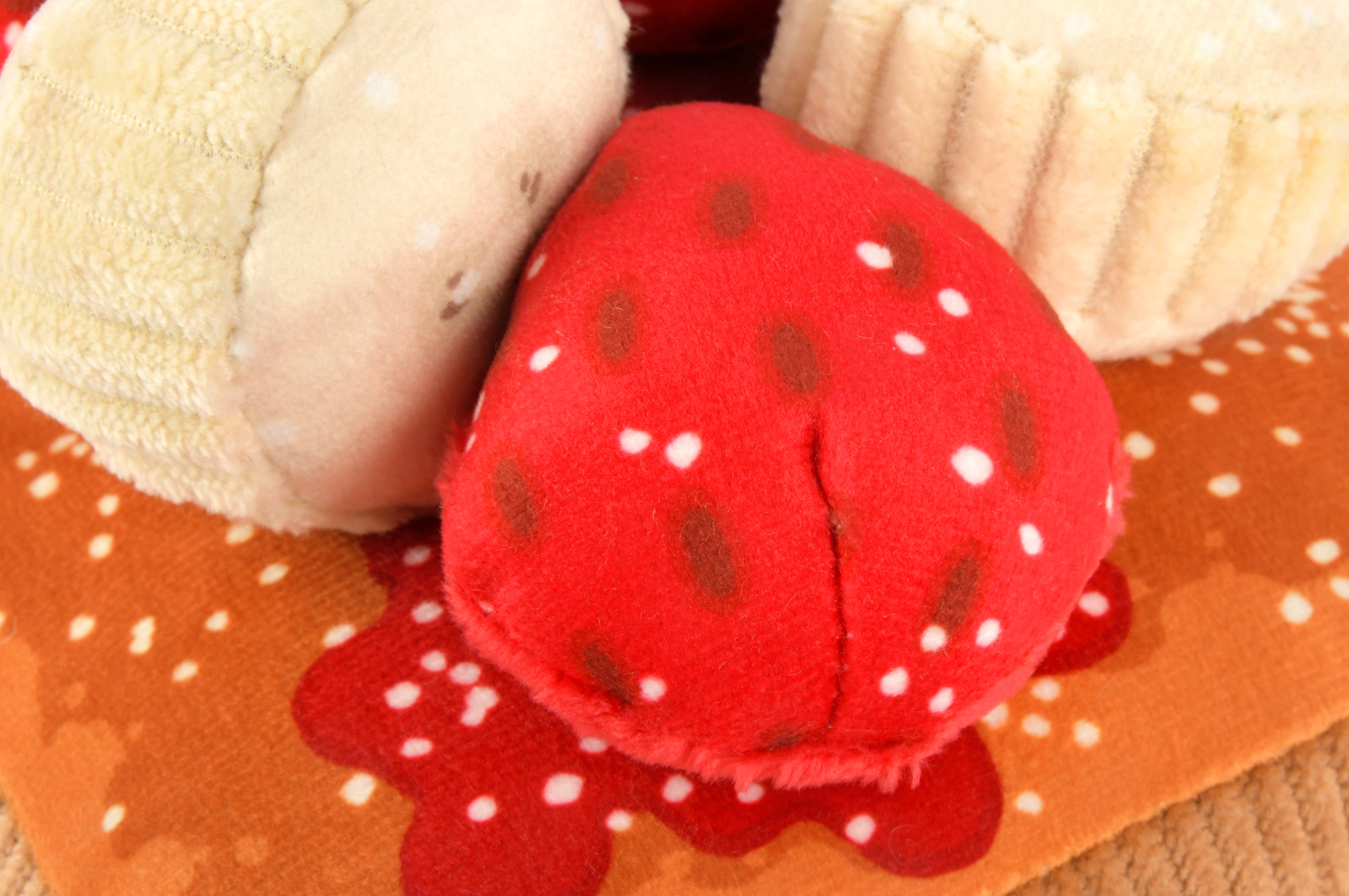 P.L.A.Y. plush dog toys are certified non-toxic, made with durable double-layered fabrics that feature reinforced stitching for extra durability, and are filled with PlanetFill® filler made from 100% post-consumer certified-safe recycled plastic bottles.
