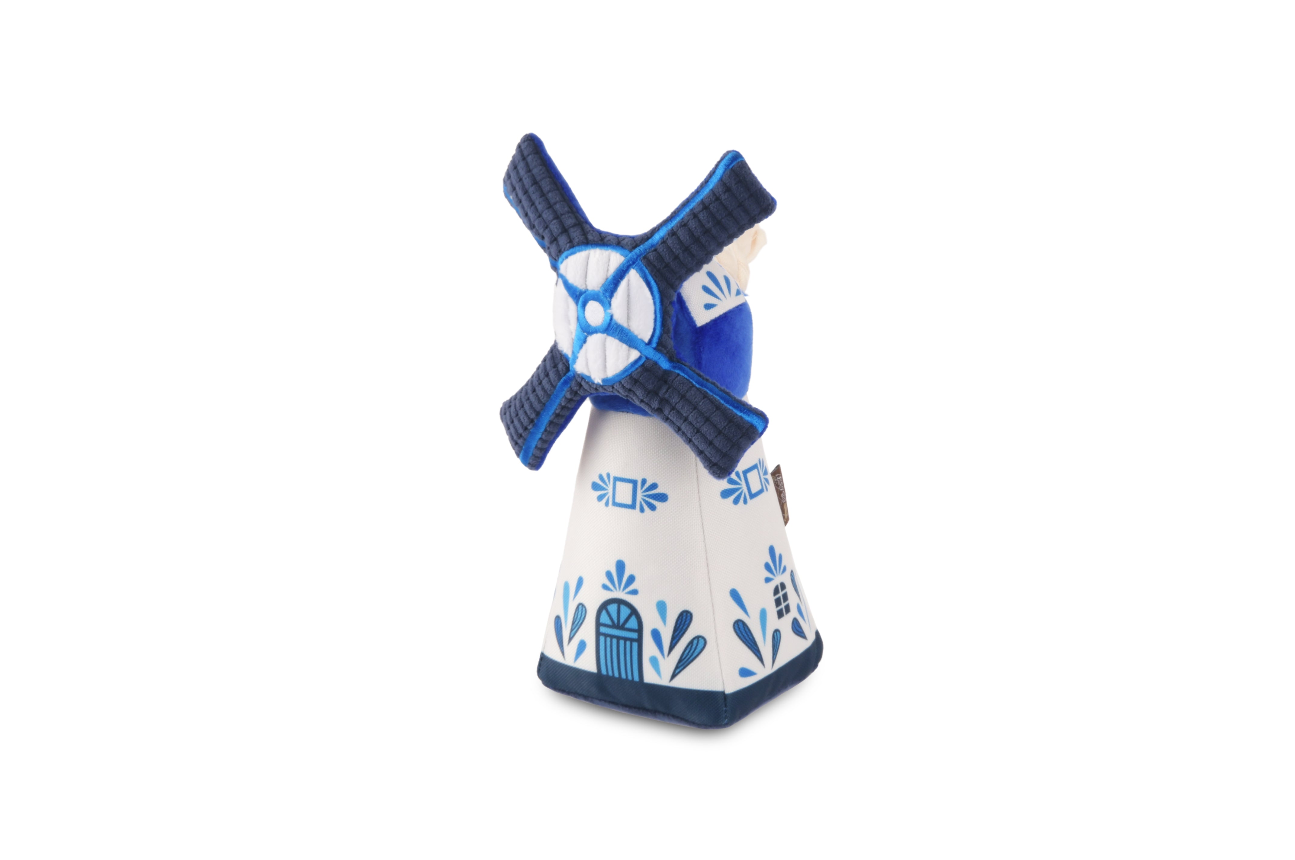 P.L.A.Y. plush dog toys are certified non-toxic, made with durable double-layered fabrics that feature reinforced stitching for extra durability, and are filled with PlanetFill® filler made from 100% post-consumer certified-safe recycled plastic bottles.