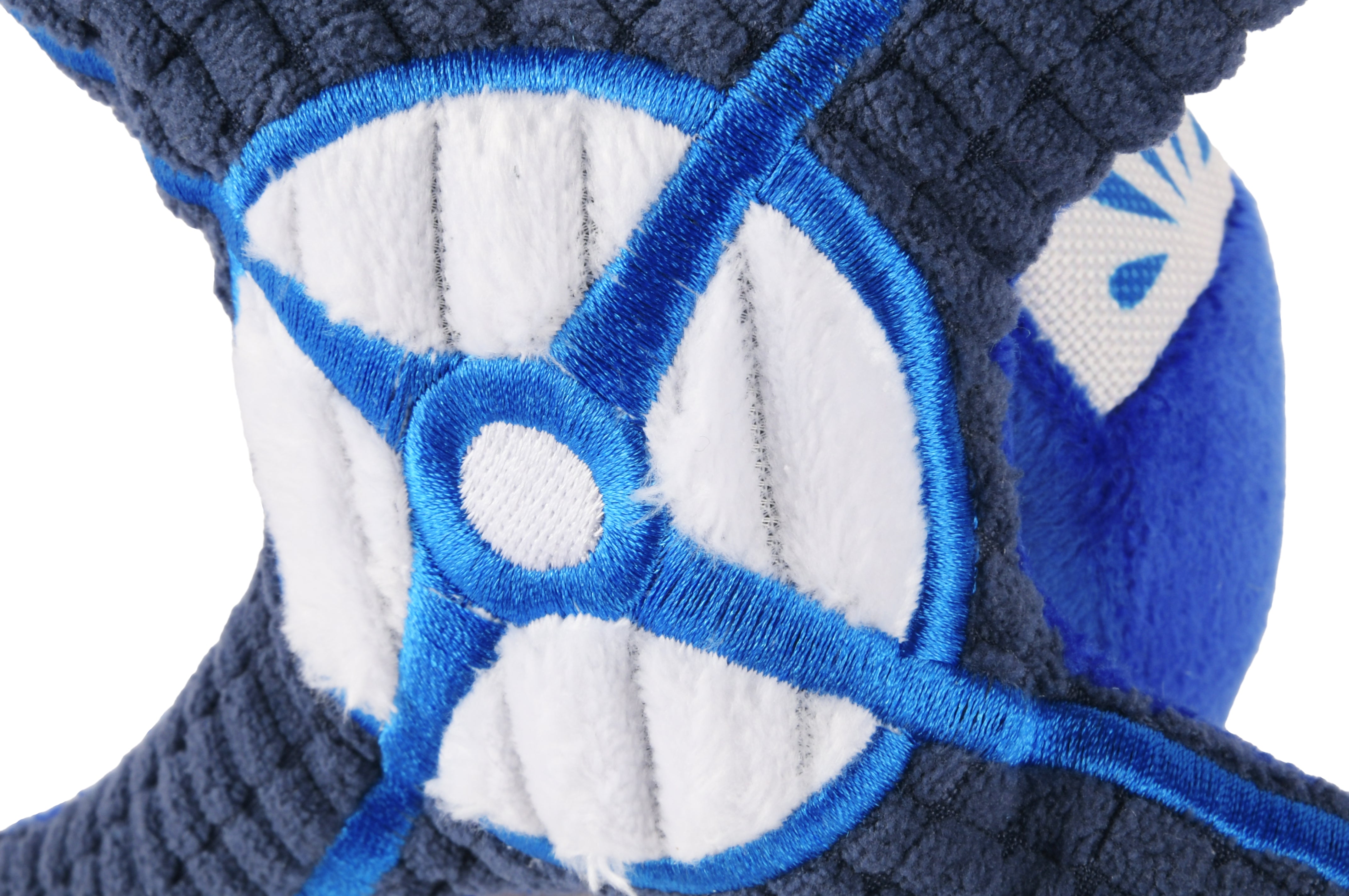 P.L.A.Y. plush dog toys are certified non-toxic, made with durable double-layered fabrics that feature reinforced stitching for extra durability, and are filled with PlanetFill® filler made from 100% post-consumer certified-safe recycled plastic bottles.