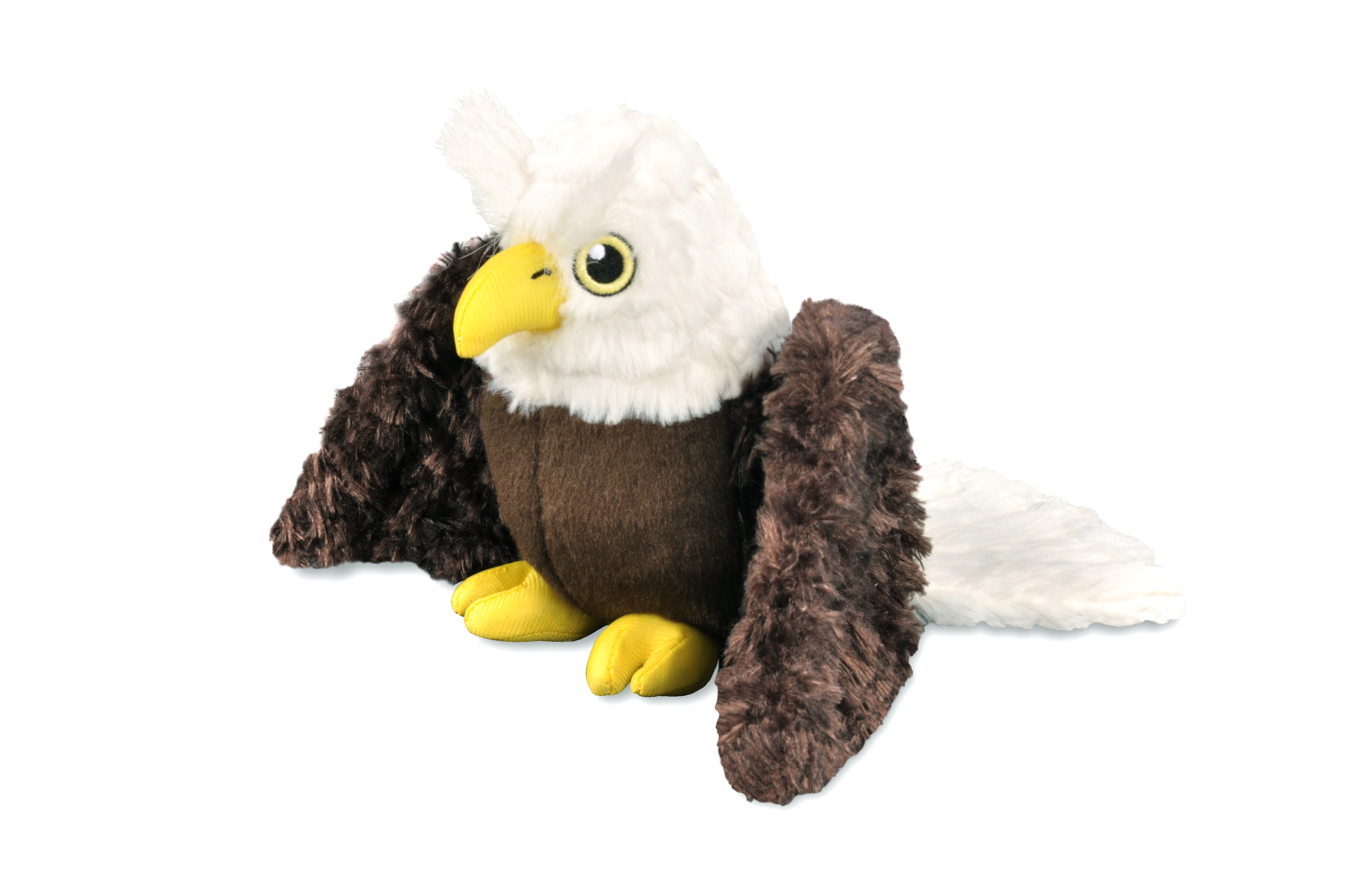 P.L.A.Y. plush dog toys are certified non-toxic, made with durable double-layered fabrics that feature reinforced stitching for extra durability, and are filled with PlanetFill® filler made from 100% post-consumer certified-safe recycled plastic bottles.