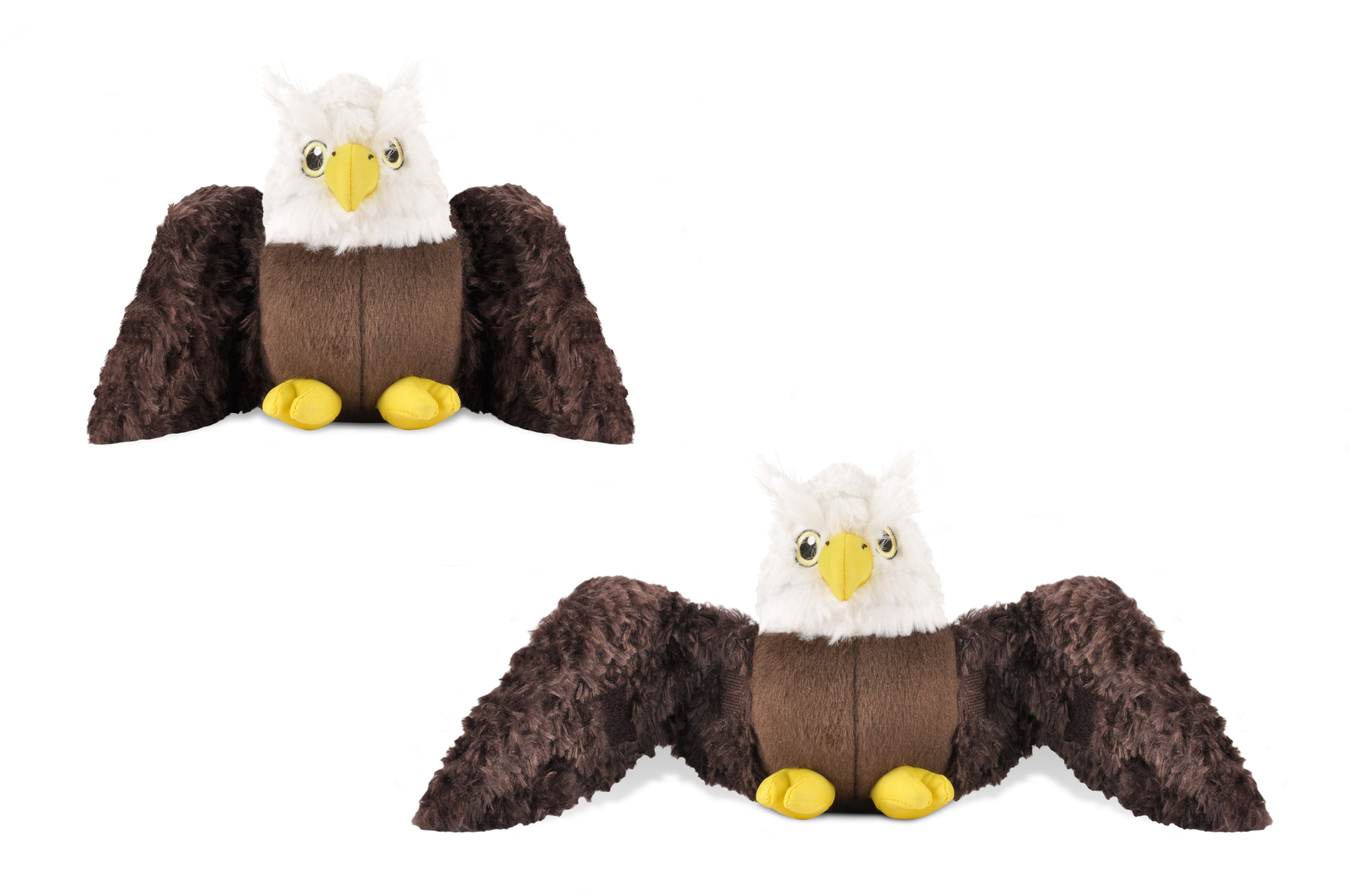 P.L.A.Y. plush dog toys are certified non-toxic, made with durable double-layered fabrics that feature reinforced stitching for extra durability, and are filled with PlanetFill® filler made from 100% post-consumer certified-safe recycled plastic bottles.