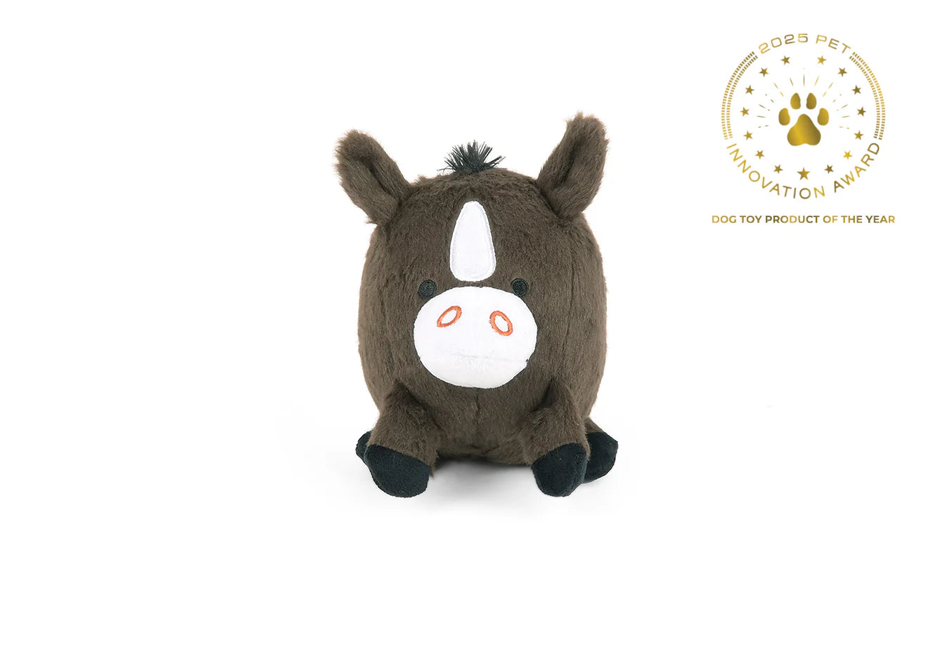 Barnyard Buddies plush horse dog toy. 2025 Dog Toy Product of the Year.