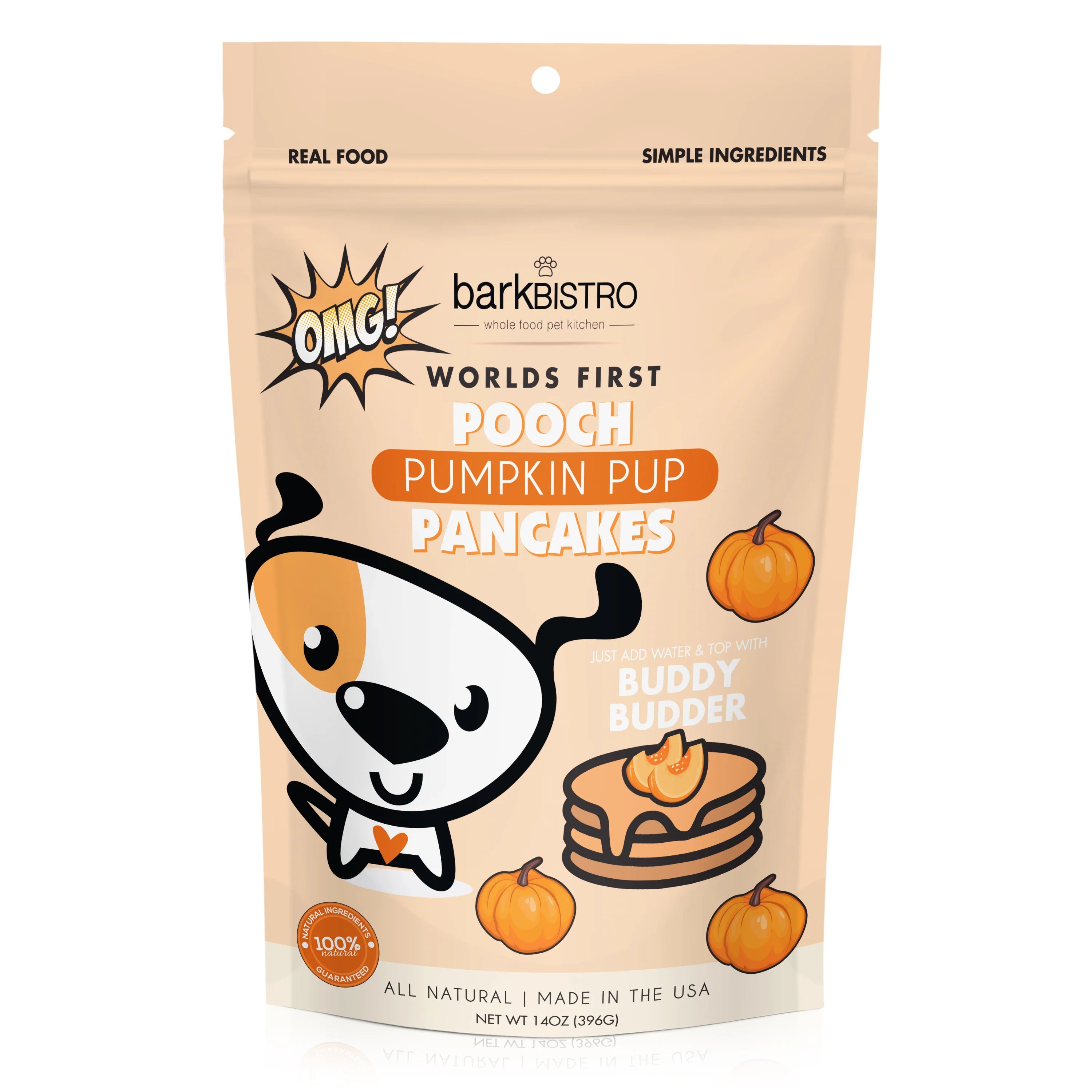 Pooch Pancakes are the perfect treat for birthdays, gotcha days, or any days! Dry pancake mix is 100% natural and made in the USA from high-quality, regionally sourced ingredients.