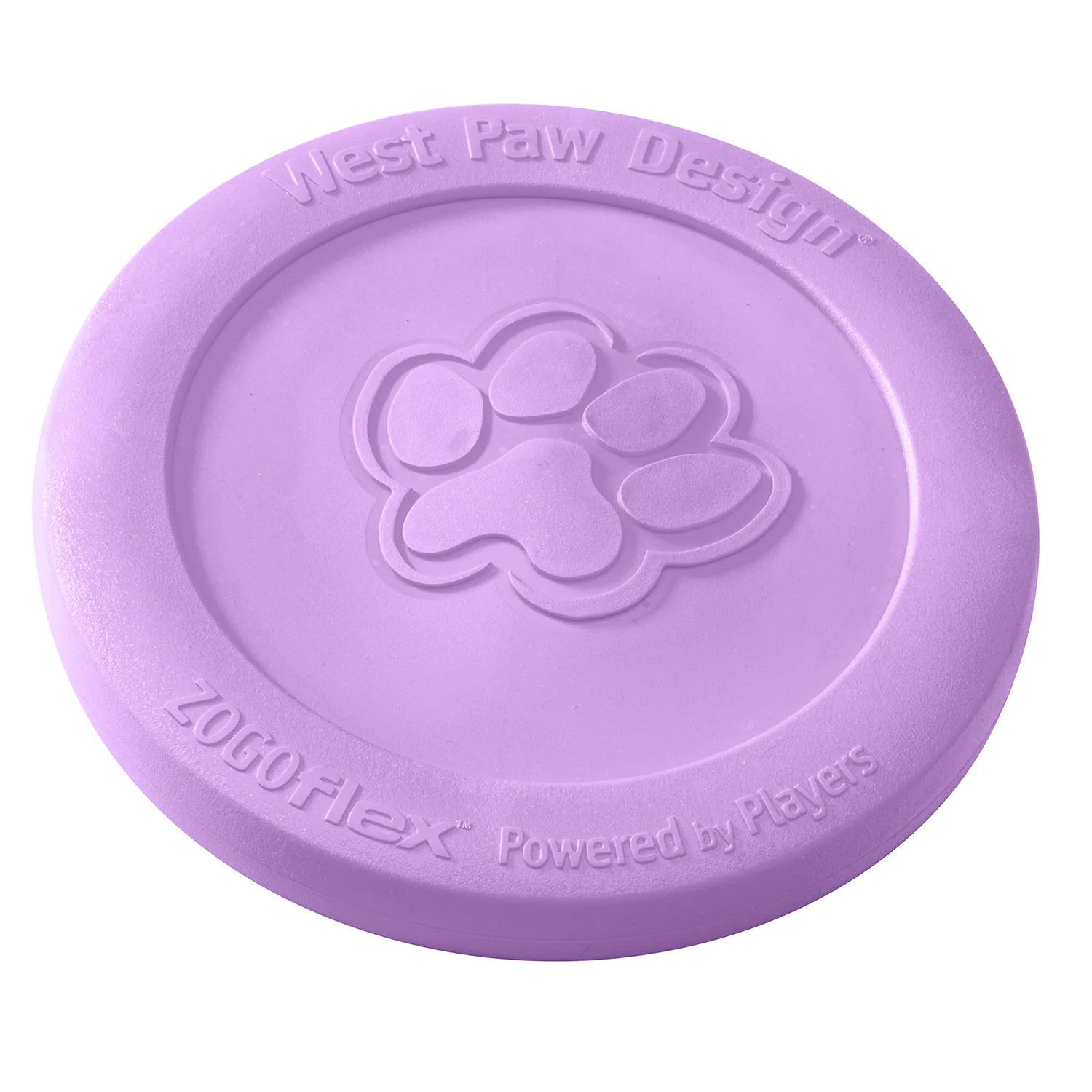 Zisc is a lightweight, high-flying, and durable frisbee. Toy floats and flies far. Frisbee is soft and pliable, making it gentle on dog teeth and gums. Built for gentle chewers and made from Zogoflex, a bendy, stretchy, and bouncy material that is durable but not rigid. Toys are gentle on your dog's teeth.