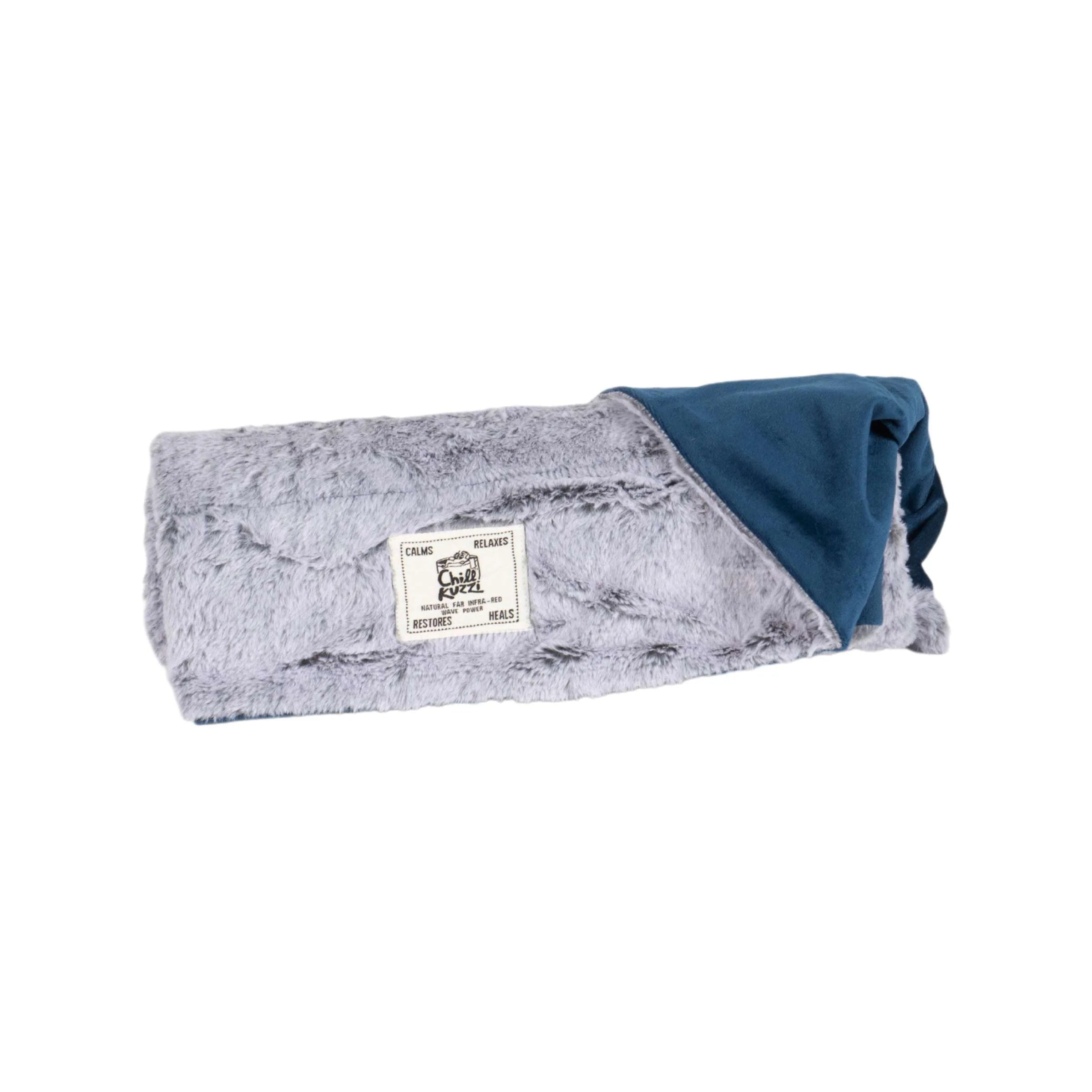 The innovative Chill Kuzzi technology supports better overall health by using naturally occurring FIR therapy (Far Infrared Rays) to stimulate blood circulation and oxygen flow. Blanket combines style with cutting-edge Far infrared (FIR) reflecting bio mineral technology that helps relax, calm, heal, restore, and improves overall wellness.