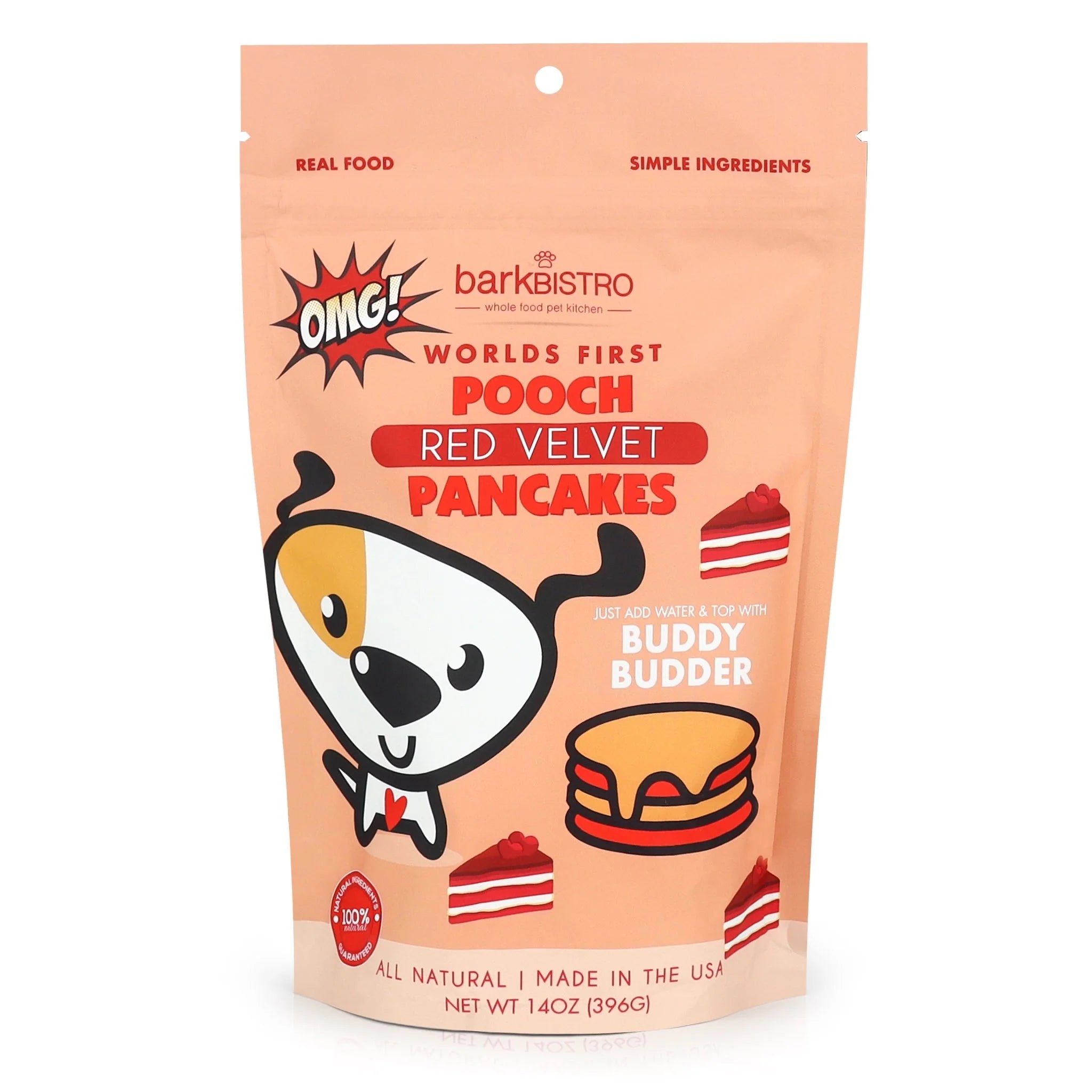 Pooch Pancakes are the perfect treat for birthdays, gotcha days, or any days! Dry pancake mix is 100% natural and made in the USA from high-quality, regionally sourced ingredients.