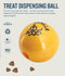 Infused with the calming scents of lavender, rosemary, vanilla, and designed with chewers in mind! These durable balls work well to quench your dog's chewing urges. Made from the award-winning Orbee-Tuff material, which is 100% recyclable and non-toxic. Ball is durable, bouncy, buoyant, and perfect for tossing, fetching, bouncing, and doubles as a treat dispenser.