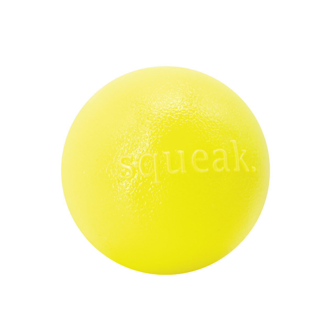 Squeak ball is made from the award-winning Orbee-Tuff material, which is 100% recyclable and non-toxic. Ball is ultra-durable, bouncy, buoyant, and perfect for tossing, fetching, and bouncing. Takes a powerful chewer to make Squeak ... squeak! Toy is infused with natural mint oil.