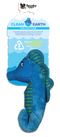 Remove plastic from the environment one toy at a time with the Clean Earth plush toys from Spunky Pup. Toys are made from 100% recycled plastic water bottles; including the fabric, stuffing, binding, and thread. Each toy redirects waste from up to 9 plastic water bottles from ending up in oceans, waterways, and landfills.  Toy is durable, floats, and includes a built-in squeaker for added fun!