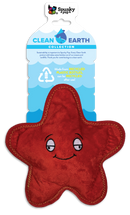 Remove plastic from the environment one toy at a time with the Clean Earth plush toys from Spunky Pup. Toys are made from 100% recycled plastic water bottles; including the fabric, stuffing, binding, and thread. Each toy redirects waste from up to 9 plastic water bottles from ending up in oceans, waterways, and landfills.  Toy is durable, floats, and includes a built-in squeaker for added fun!