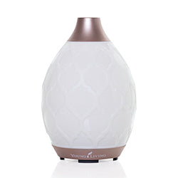 The Desert Mist diffuser functions as a humidifier, atomizer, and aroma diffuser all in one simple-to-use product. The diffuser offers multiple settings of high, low, and intermittent modes. It has 10-LED colored light options, including an alluring candle-like flicker mode.