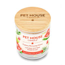 Pet House candles are hand-poured, and made from 100% natural, dye-free soy wax. Comes in a 9 oz. glass jar. Fragrance profile is a refreshing mix of watermelon, fresh lime, and crushed mint with a hint of sweet agave nectar and light rum.