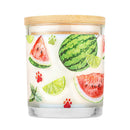 Pet House candles are hand-poured, and made from 100% natural, dye-free soy wax. Comes in a 9 oz. glass jar. Fragrance profile is a refreshing mix of watermelon, fresh lime, and crushed mint with a hint of sweet agave nectar and light rum.