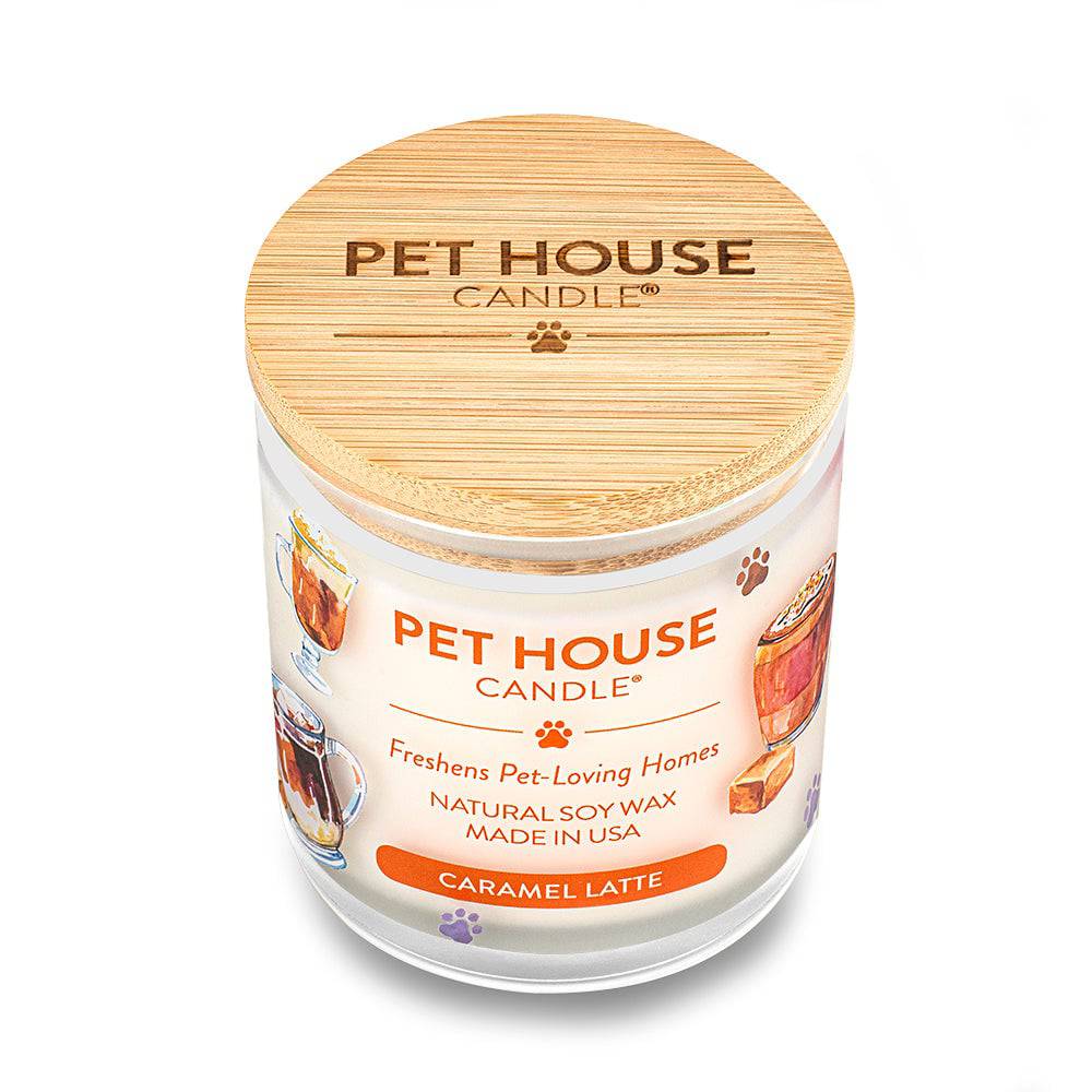 Pet House candles are hand-poured, and made from 100% natural, dye-free soy wax. Comes in a 9 oz. glass jar. Fragrance profile is a delicious blend of fluffy whipped cream and decadent caramel with hints of brown sugar and vanilla bean. 