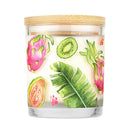 Pet House candles are hand-poured, and made from 100% natural, dye-free soy wax. Comes in a 9 oz. glass jar. Fragrance profile is a delectable mix of exotic fruit featuring guava, dragon fruit, and kiwi with a hint of fresh mango and orange.