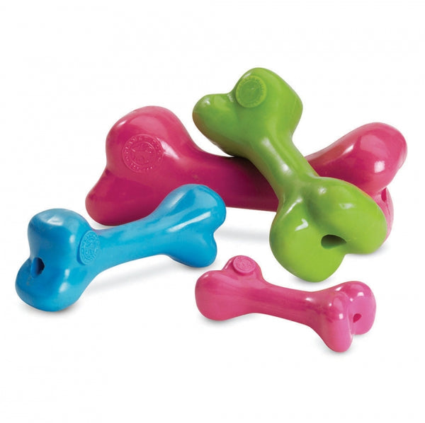 Bone is made from the award-winning Orbee-Tuff material, which is 100% recyclable and non-toxic. Toy is durable, bouncy, buoyant, and perfect for chewing, chasing, and fetching. Bone is infused with natural mint oil.