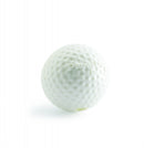 Your dog is sure to get a hole-in-one with this authentic golf ball made from the award-winning Orbee-Tuff material, which is 100% recyclable and non-toxic. Ball is durable, bouncy, buoyant, and perfect for tossing, fetching, and bouncing. Excellent sized ball for smaller to medium breed dogs.