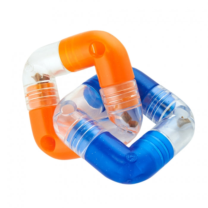 Link is an interactive, treat-dispensing, puzzle toy that is specifically designed to be linked together into different shapes for varying levels of difficulty. Toy will keep your dog engaged as they toss, flip, and shake it to get their treats out.