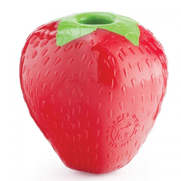 The Orbee-Tuff Foodies treat toys are shaped like farm fresh fruits and vegetables, and are suitable for dogs of all sizes and breeds. The toys are realistically shaped allowing for an unpredictable bounce that dogs love to chase. Foodies are durable, bouncy, buoyant, and perfect for tossing, fetching, and bouncing.