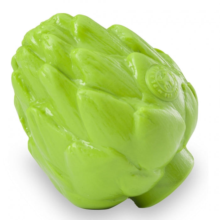 The Orbee-Tuff Foodies treat toys are shaped like farm fresh fruits and vegetables, and are suitable for dogs of all sizes and breeds. The toys are realistically shaped allowing for an unpredictable bounce that dogs love to chase. Foodies are durable, bouncy, buoyant, and perfect for tossing, fetching, and bouncing.