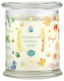 Pet House candles are hand-poured, and made from 100% natural, dye-free soy wax. Comes in an 8.5 oz. glass jar.  Fragrance profile is a light and comforting blend of floral and citrus notes balanced with a hint of honey and vanilla.