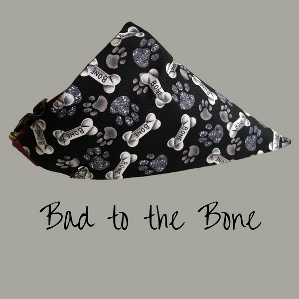 Adorable bandana that slides on to your dog's collar.