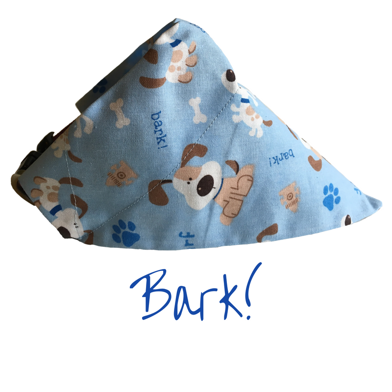 Adorable bandana that slides on to your dog's collar.
